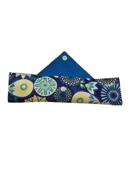 Blue Cutlery Roll-up Pouch