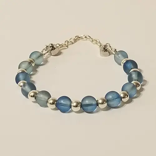 Bracelet Blue Magnetic with Security Chain