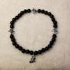 Black Charm Stretch Bracelet Lady on Broom
